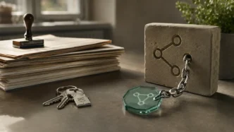 Redaktionelles Motiv zu defi-lending verstehen mit Fokus auf smart contract statt bankkredit