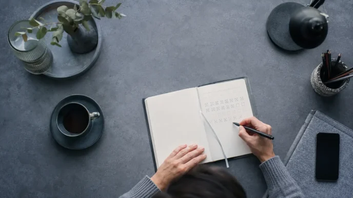 Arbeitskalender mit dokumentierten Homeoffice-Tagen und Abwesenheiten