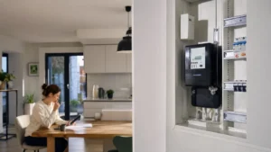 Intelligentes Messsystem in einem Wohnhaus mit zugehöriger Verbrauchsauswertung