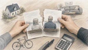 Redaktionelles Motiv zu altersvorsorge bei scheidung mit Fokus auf versorgungsausgleich verstehen