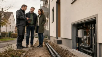 Redaktionelles Motiv zu fernwärmeanschluss für eigentümer mit Fokus auf investition und laufender preis
