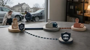 Redaktionelles Motiv zu forderungsausfalldeckung mit Fokus auf schutz, wenn der schädiger nicht zahlen kann