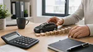 Redaktionelles Motiv zu gebrauchtwagen finanzieren mit Fokus auf laufzeit und fahrzeugrestwert abstimmen