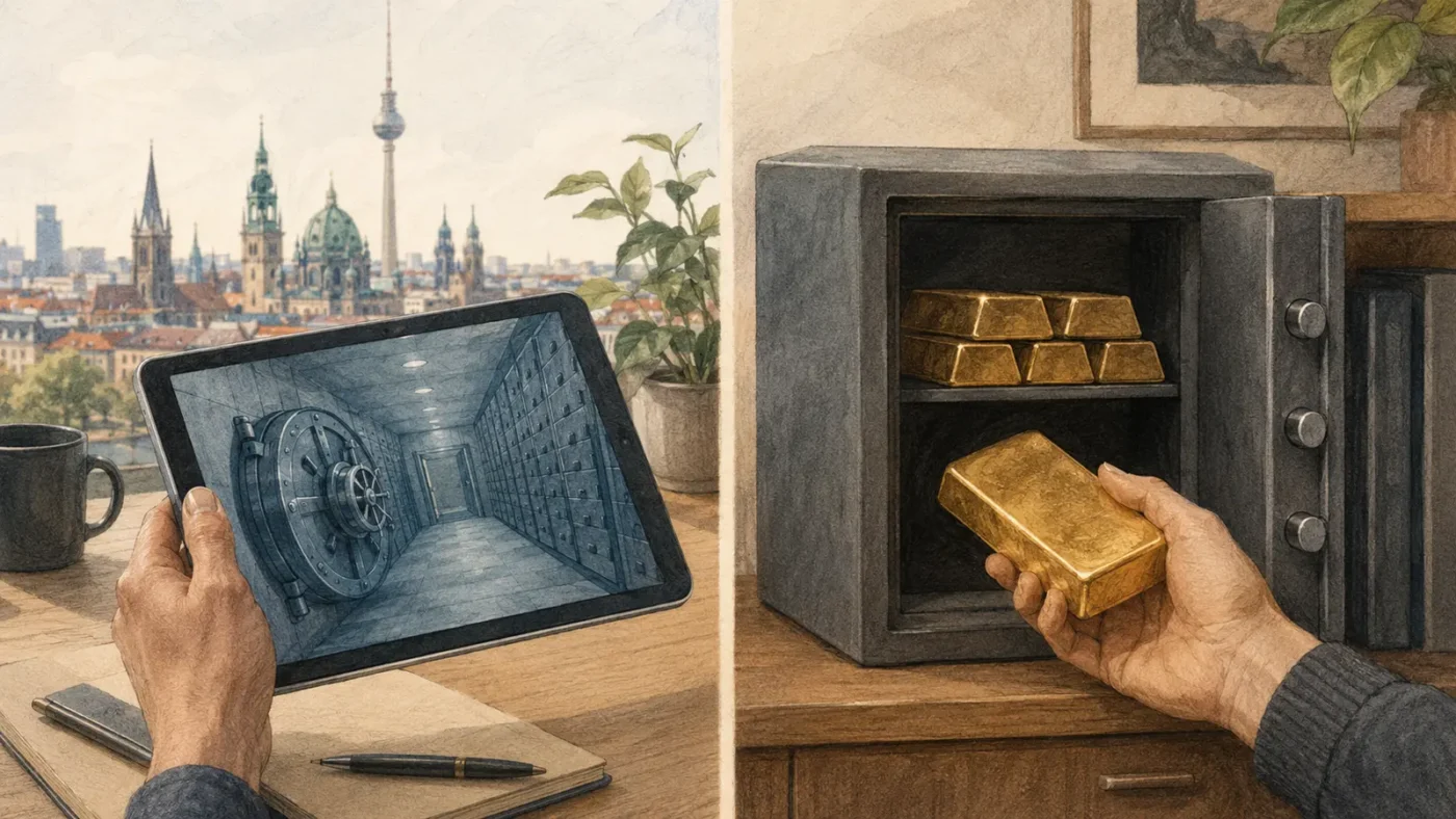 Redaktionelles Motiv zu gold-etc oder physisches gold mit Fokus auf rechtsstruktur und verwahrung