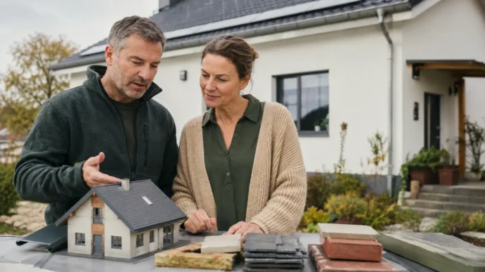 Redaktionelles Motiv zu instandhaltungsplanung für ein einfamilienhaus mit Fokus auf bauteile und zeiträume