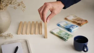 Redaktionelles Motiv zu kontokorrentkredit im betrieb mit Fokus auf liquiditätspuffer mit klarer grenze