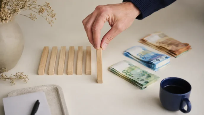 Redaktionelles Motiv zu kontokorrentkredit im betrieb mit Fokus auf liquiditätspuffer mit klarer grenze
