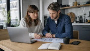 Redaktionelles Motiv zu vermögensaufbau als paar mit Fokus auf gemeinsame strategie, getrennte depots