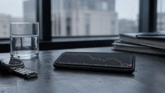 Redaktionelles Motiv zu wertpapierkredit in der trading-app mit Fokus auf hebel und zwangsverkauf