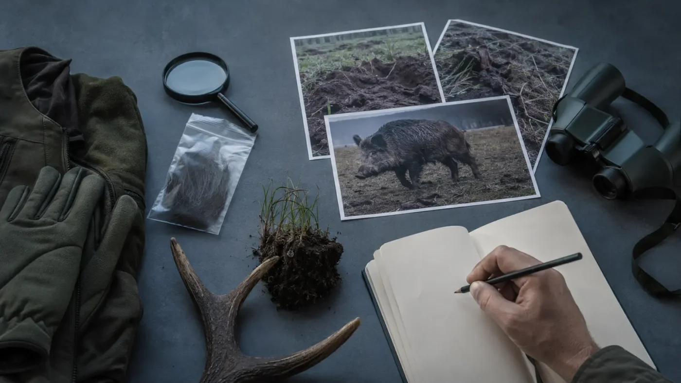 Redaktionelles Motiv zu wildschaden richtig einordnen mit Fokus auf tierart und nachweise
